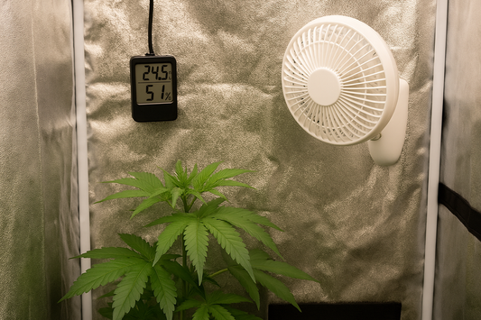 Luft & Klima im Growraum – Temperatur, Luftfeuchtigkeit & Belüftung erklärt 🌬️